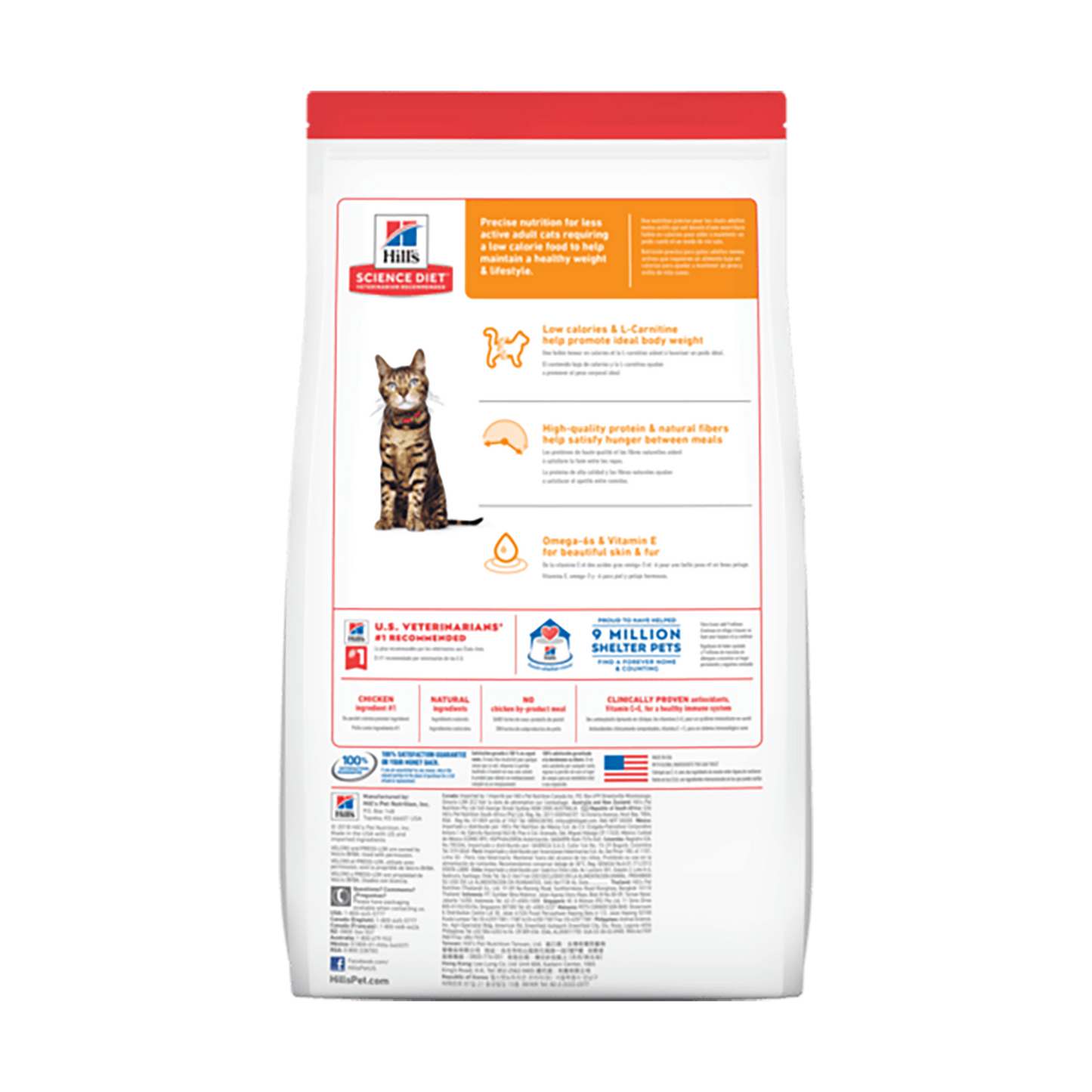 Hills Science Diet Adult Light Dry Cat Food 6kg