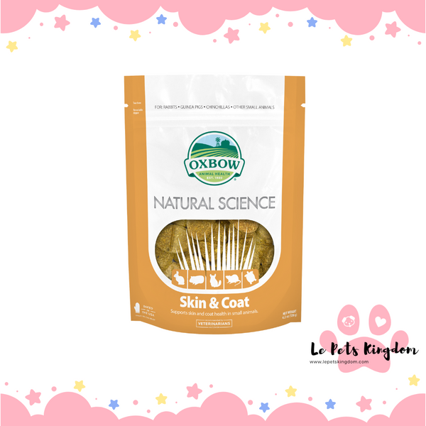 Oxbow Natural Science Skin & Coat Supplement For Small Animals 60 tabs