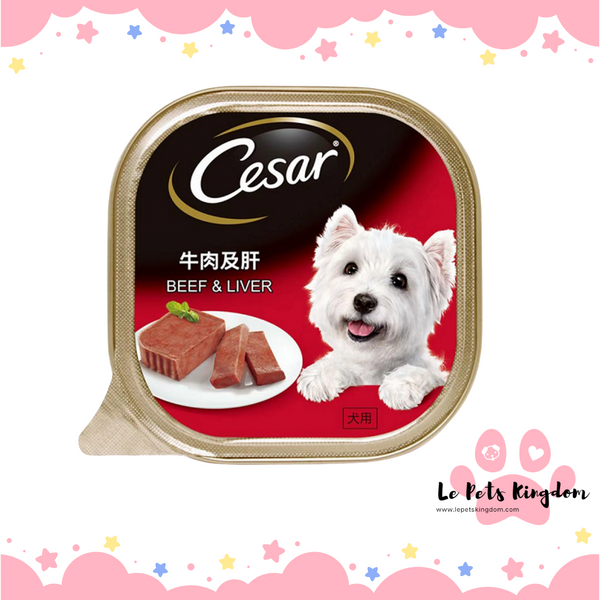 Cesar Beef & Liver Wet Dog Food 100g