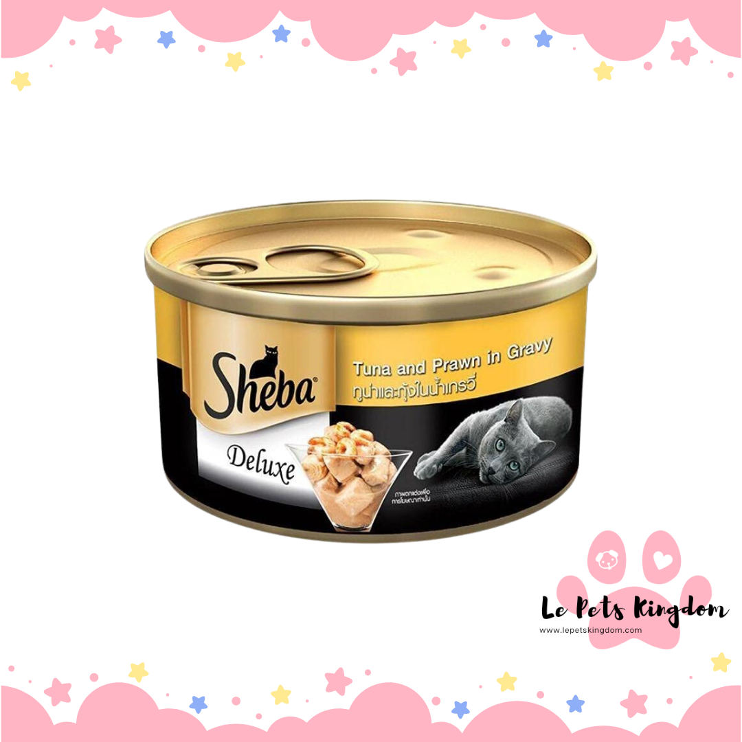 Sheba Tuna With Prawn In Jelly Canned Cat Food 85g