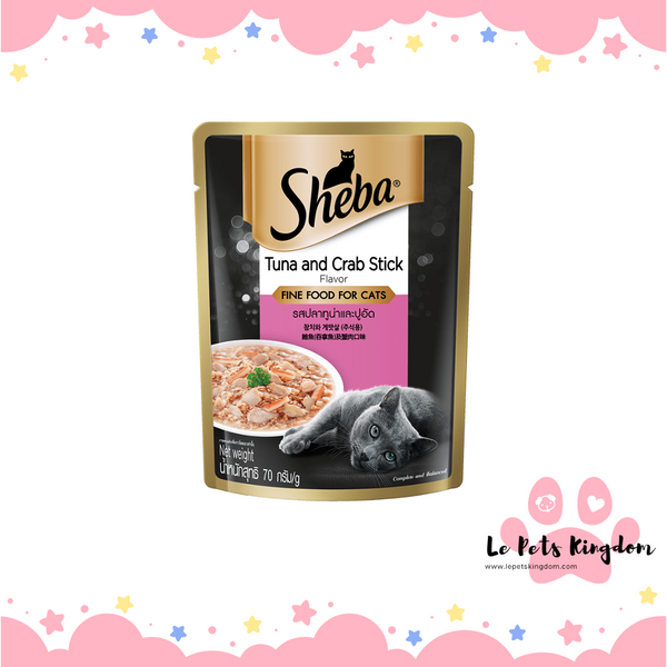 Sheba Tuna & Crab Stick Cat Wet Food 70g X 12