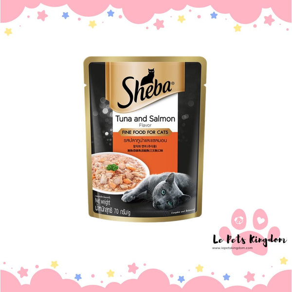 Sheba Tuna & Salmon Cat Wet Food 70g X 12