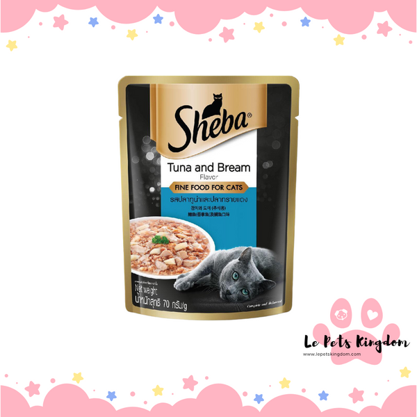 Sheba Tuna & Bream Cat Wet Food 70g X 12