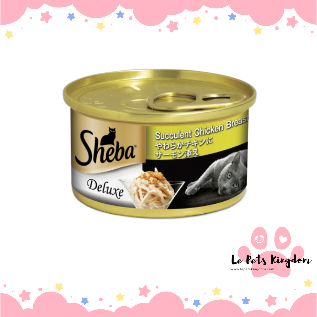 Sheba Succulent Chicken Breast With Salmon Canned Cat Food 85g