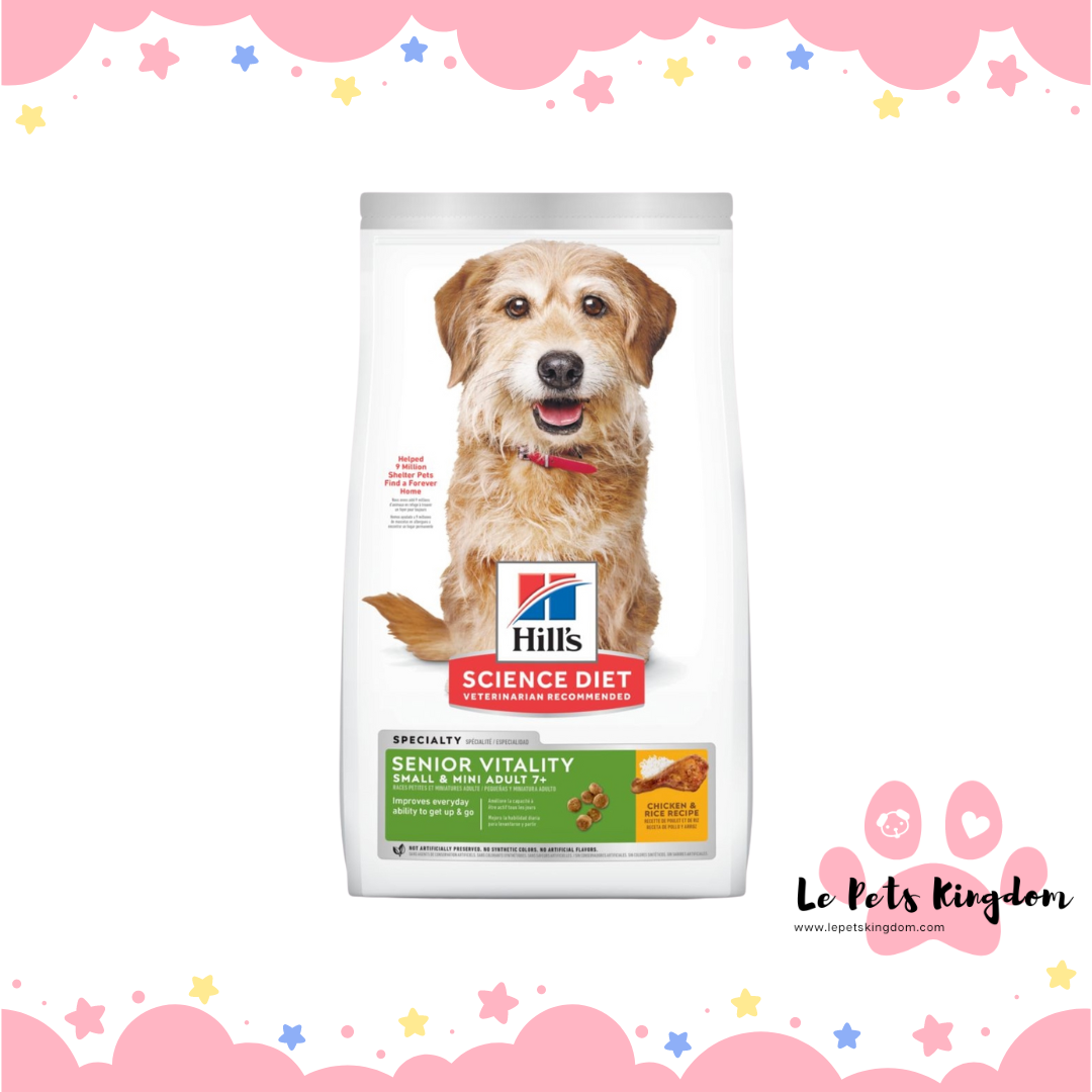 Hills Science Diet Youthful Vitality Adult 7+ Small Dog & Toy Breed Dry Dog Food