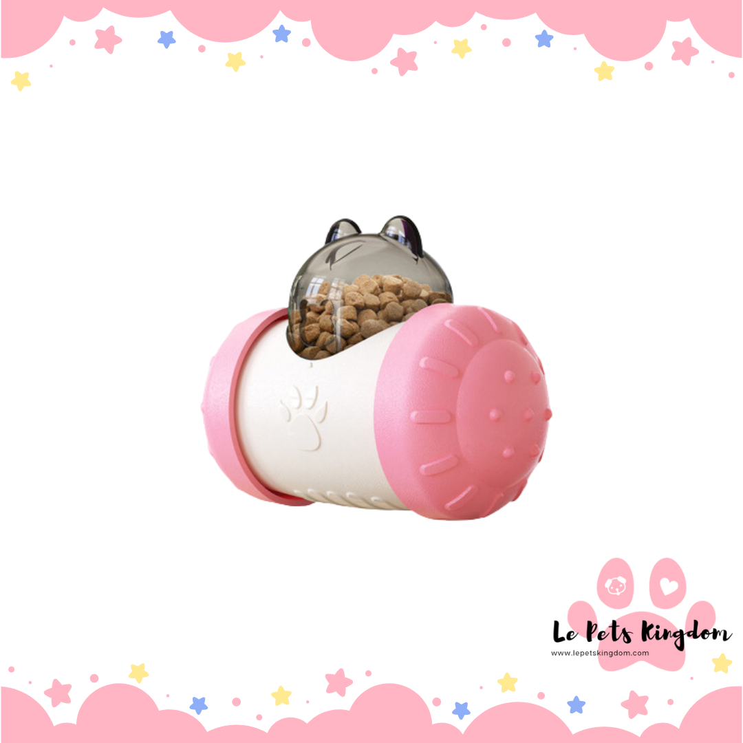 Interactive Swing Bear Dog Boredom Toy (Pink)