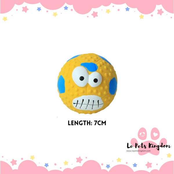 Rubber Teething Squish Ball (Mr Angry)