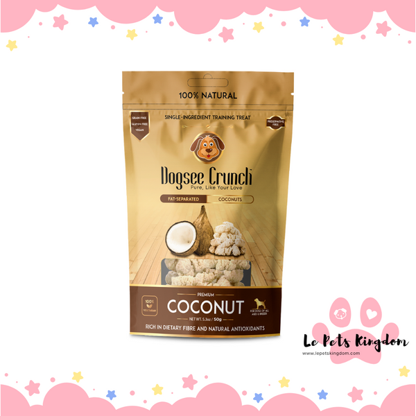 Dogsee Crunch Coconut Grain-Free Dog Treats 50g