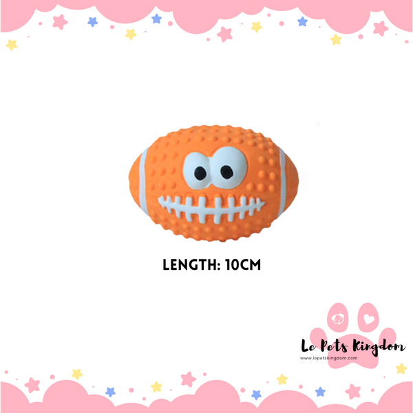 Rubber Teething Squish Ball (Mr Rugby)