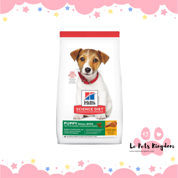 Hills Science Diet Puppy Healthy Development Chicken Meal & Barley Small Bites Dry Dog Food