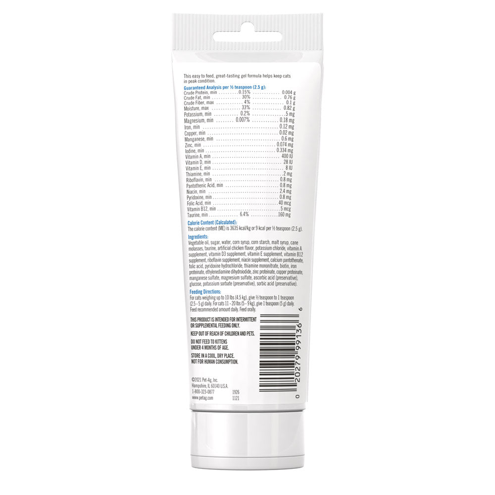 PetAg Cat Vitamin & Mineral Gel 3.5oz (100g)