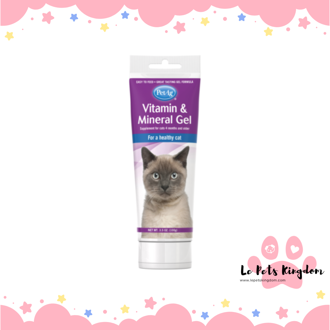 PetAg Cat Vitamin & Mineral Gel 3.5oz (100g)