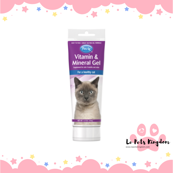 PetAg Cat Vitamin & Mineral Gel 3.5oz (100g)