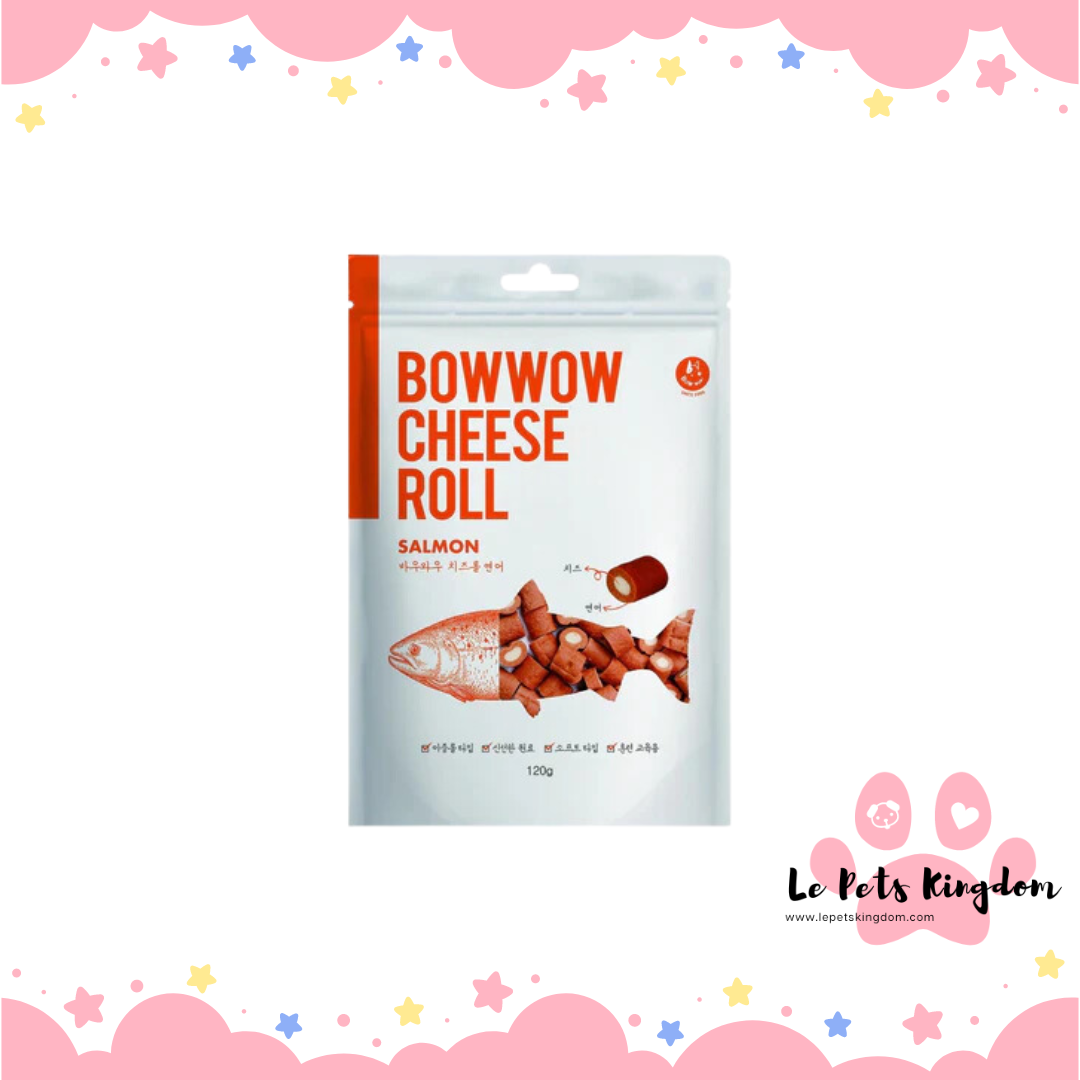 Bow Wow Cheese Roll- Cheese+Salmon 120g