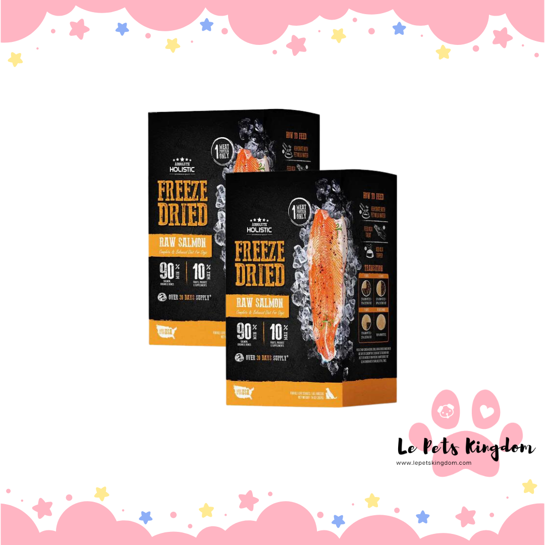 [BUNDLE SALE] Absolute Holistic Patties Salmon Grain-Free Freeze-Dried Dog Food