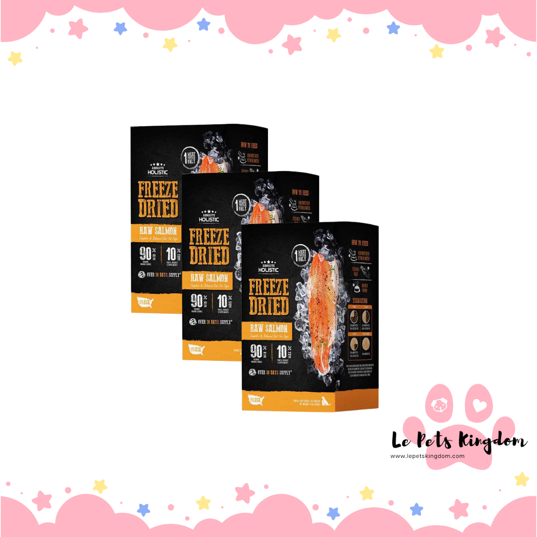 [BUNDLE SALE] Absolute Holistic Patties Salmon Grain-Free Freeze-Dried Dog Food