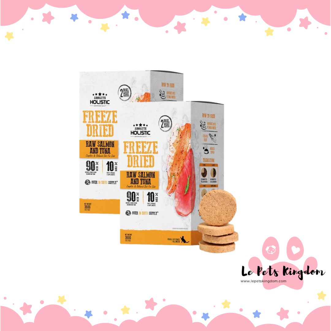 [BUNDLE SALE] Absolute Holistic Patties Salmon & Tuna Grain-Free Freeze-Dried Cat Food