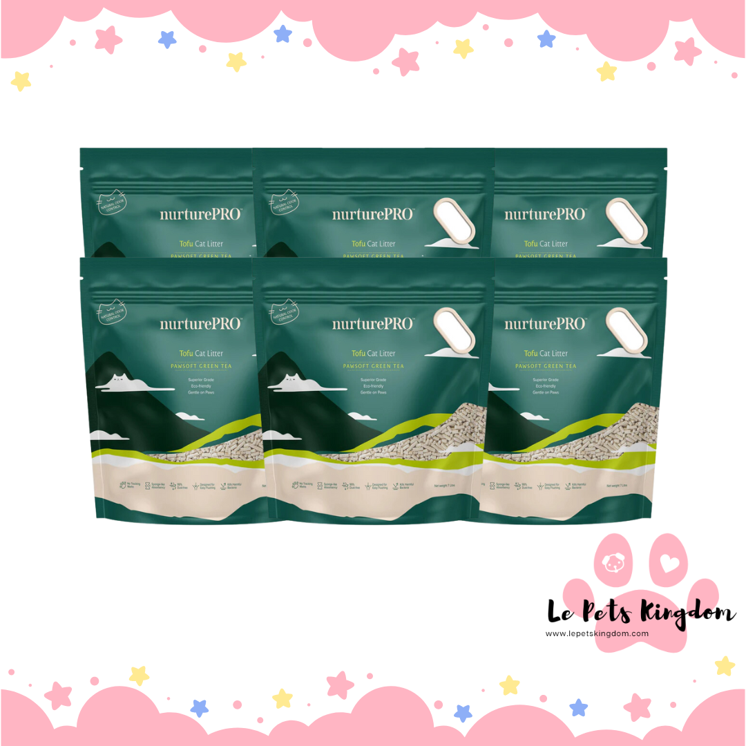 [BUNDLE SALE] NurturePRO Tofu Soya Cat Litter 6L (Green Tea)