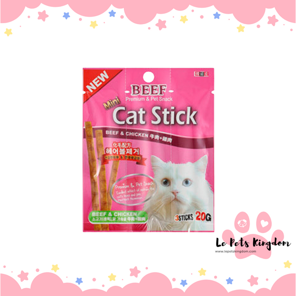 Meowow Mini Cat Stick- Beef & Chicken Flavour 20g