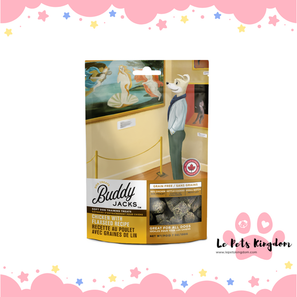 Buddy Jack's Chicken With Flaxseed Recipe Soft Dog Training Treats 56g