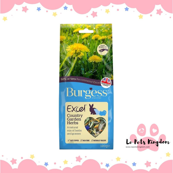 Burgess Excel Country Garden Herbs Nature Snack For Small Animals 120g