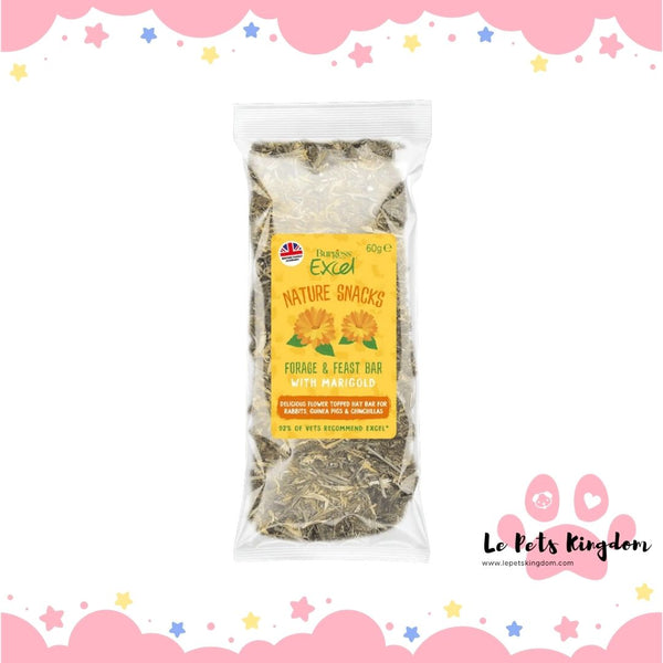 Burgess Excel Forage & Feast Hay Bar Marigold 60g