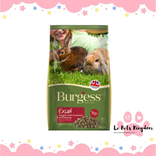 Burgess Excel Nuggets With Cranberry & Ginseng For Mature Rabbits 2kg