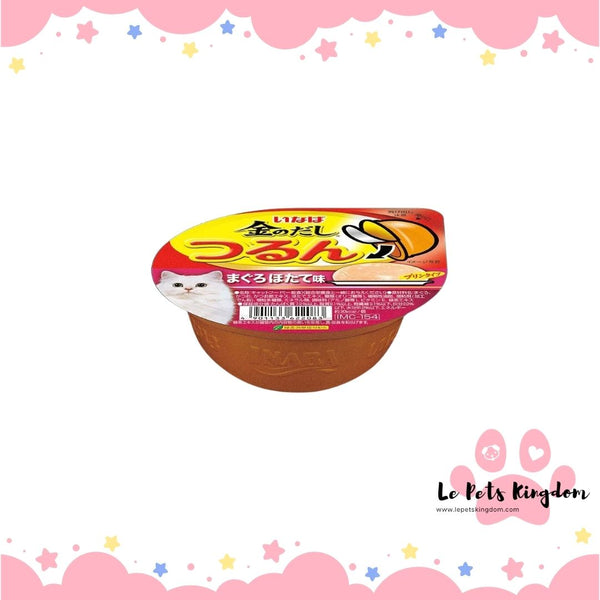 Ciao Tsurun Pudding Cup Tuna With Scallop Flavour Cat Food 65g
