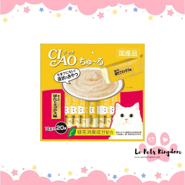 Ciao ChuRu Tuna & Scallop Mix Liquid Cat Treat 280g ( 14g x 20 )