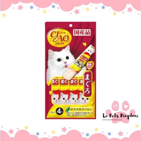 Ciao Stick Maguro Tuna In Jelly Cat Treat 15g x 4