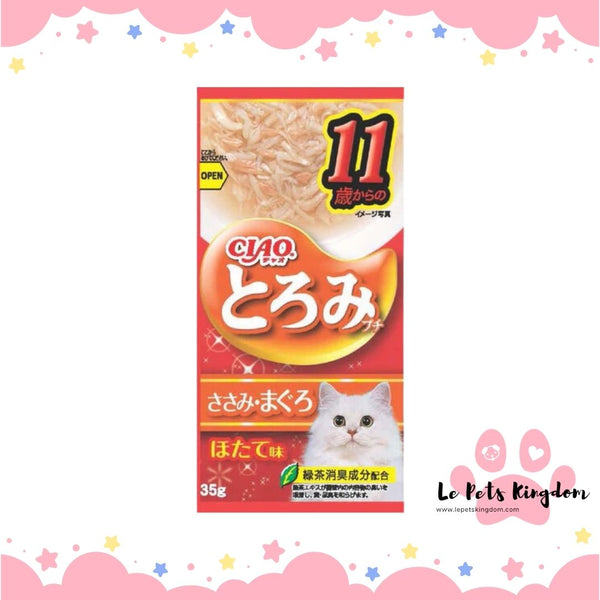 Ciao Toromi Line  Grain-Free Pouch Wet Cat Treats 35g (Chicken Fillet & Tuna)