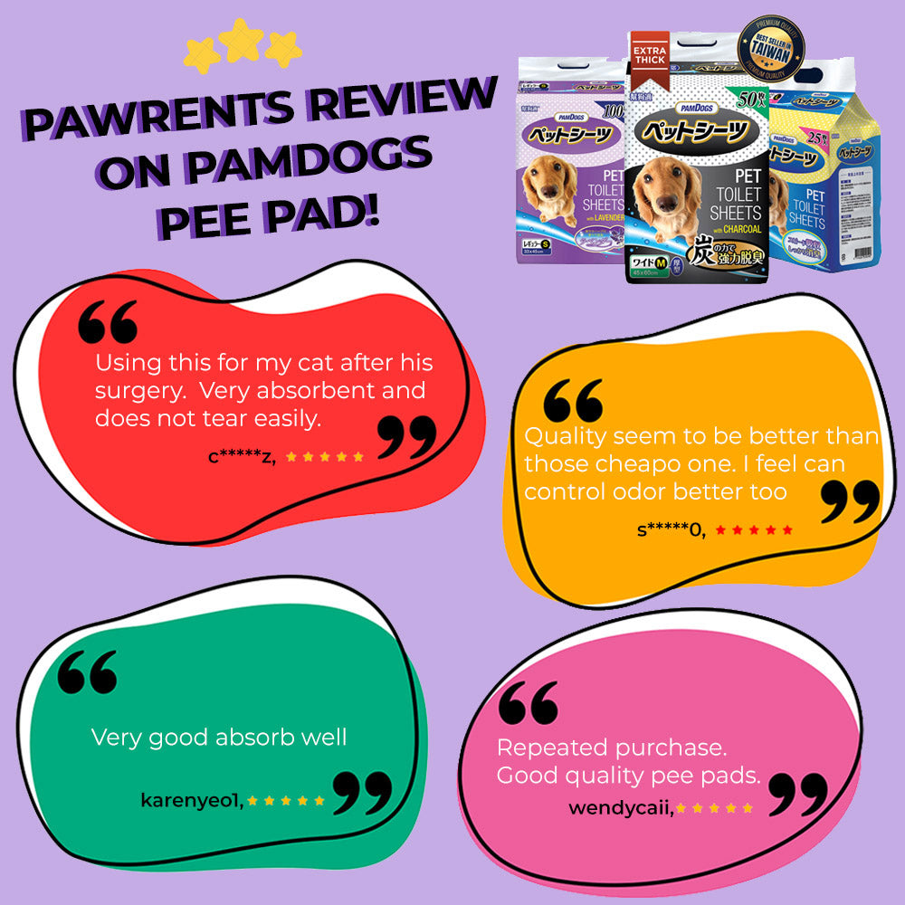 PamDogs Unscented Dog Pee Pads