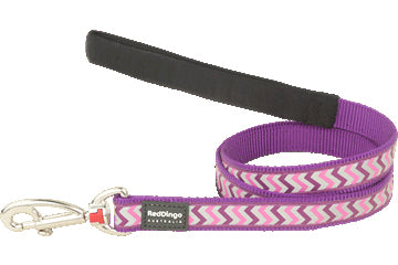 RedDingo - Reflective Ziggy Fixed Length Dog Lead 12mm