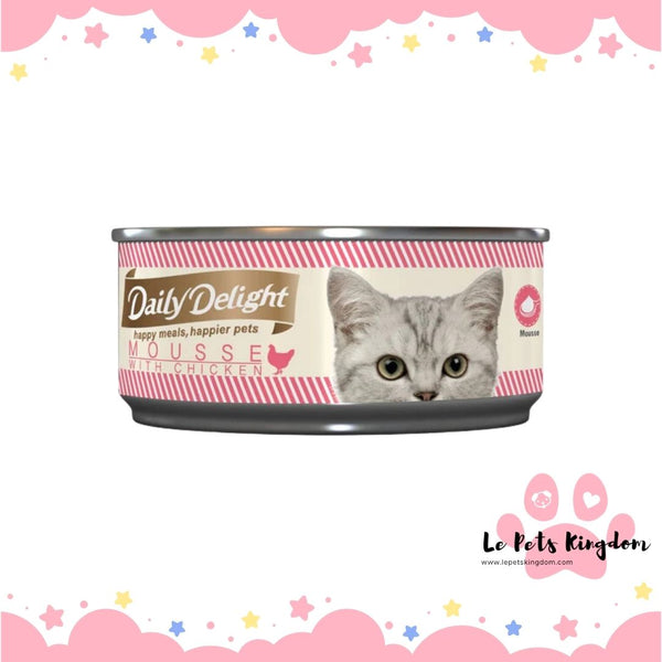 Daily Delight Mousse With Chicken Canned Cat Food 80g