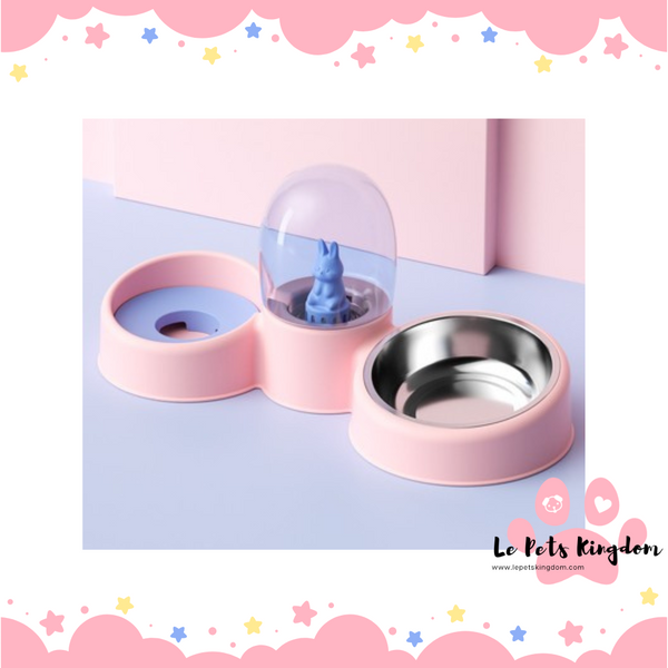 Dome Rabbit Figure Water/ Feeding Bowl