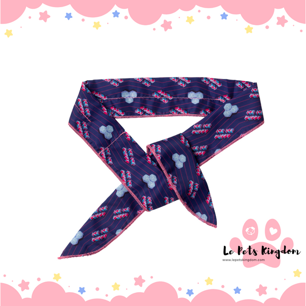 FuzzYard Cooling Bandana For Cats & Dogs (Ice Ice Puppy)