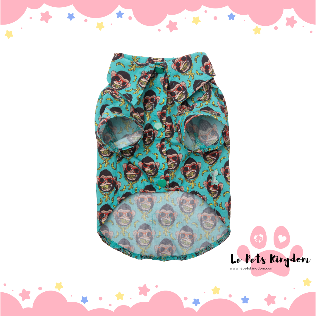 FuzzYard Button Up Shirt For Dogs (Gor-illz)