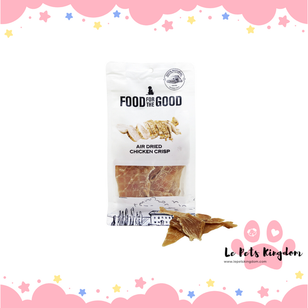 Food For The Good Air Dried Chicken Crisp Cat & Dog Treats 100g
