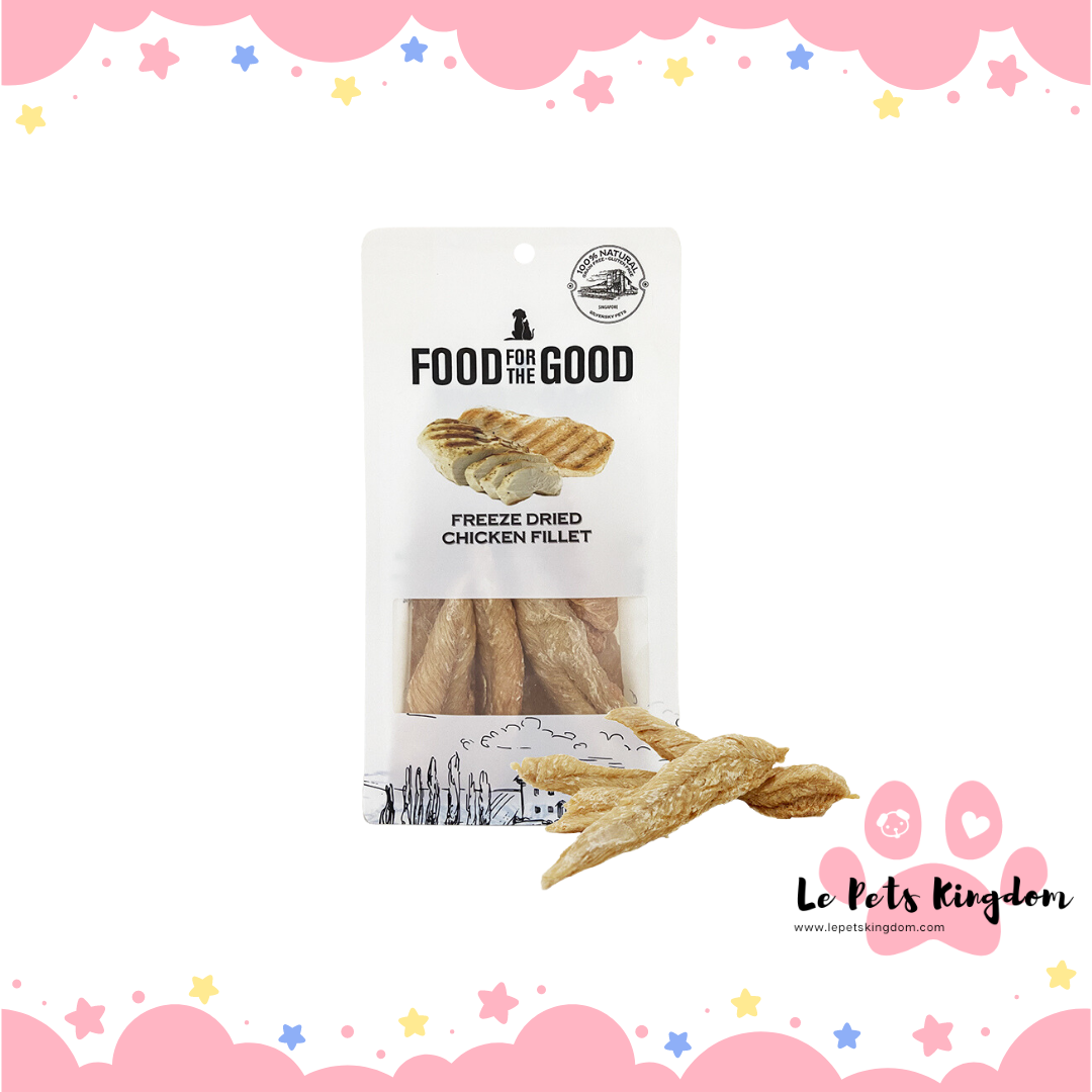 Food For The Good Freeze-Dried Chicken Fillet Cat & Dog Treats 100g