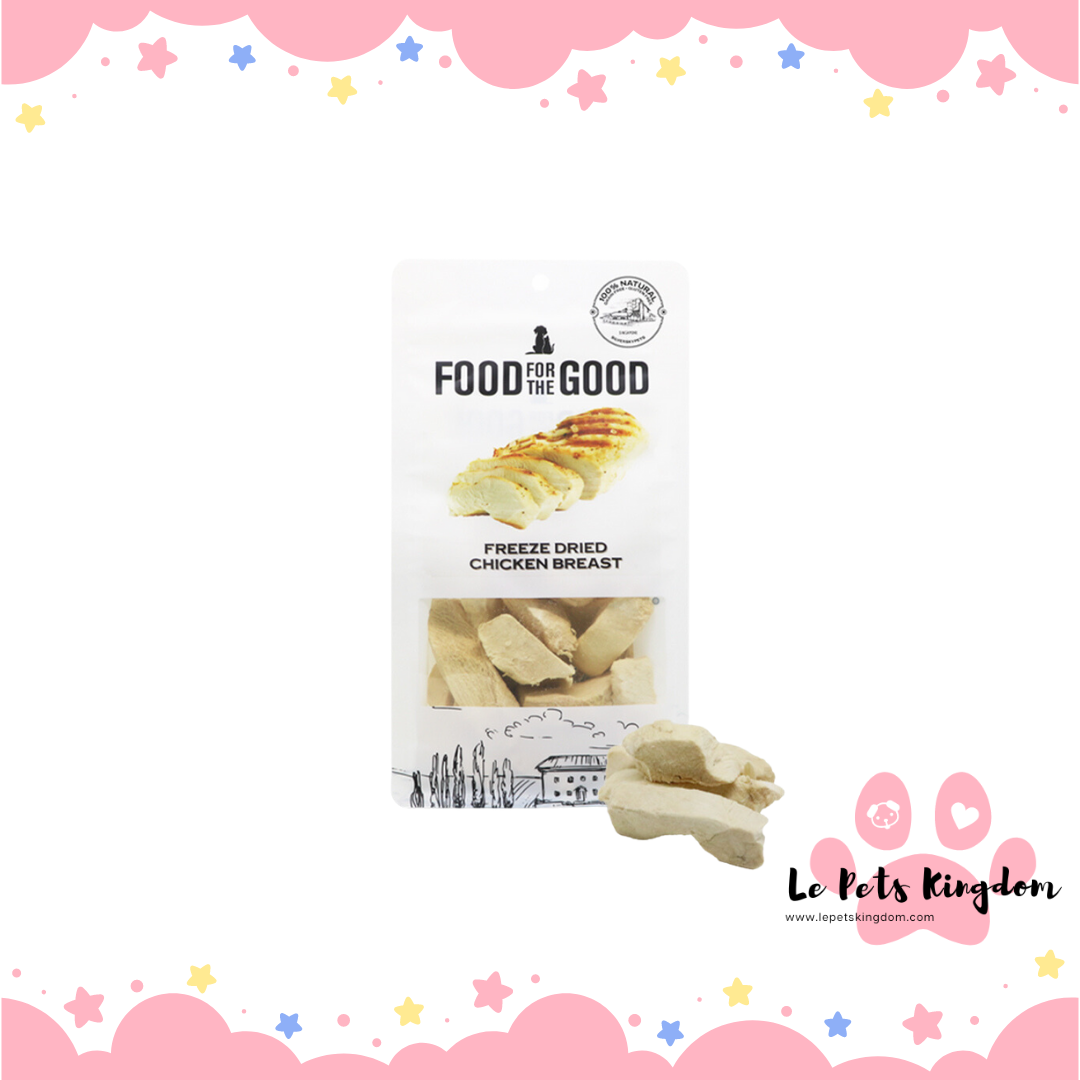 Food For The Good Freeze-Dried Chicken Breast Cat & Dog Treats 70g