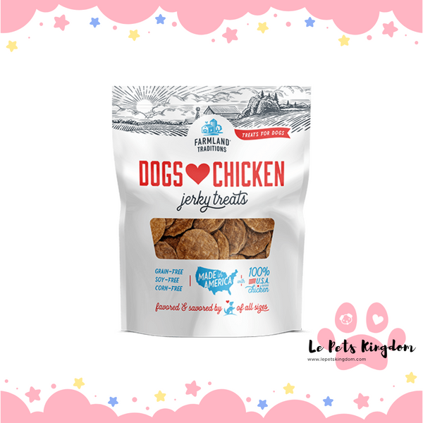 Farmland Traditions Dogs Love Chicken Jerky Treats 6oz
