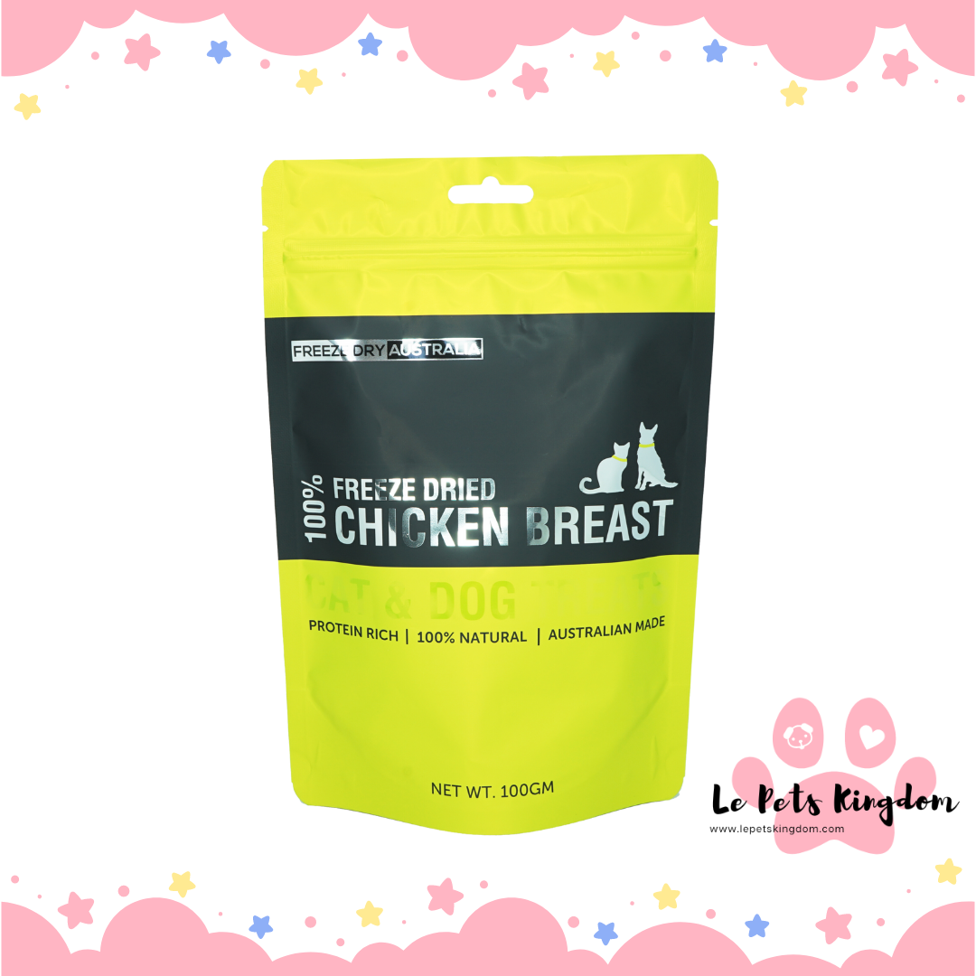 Freeze Dry Australia Freeze Dried Chicken Breast Cat & Dog Treats 100g