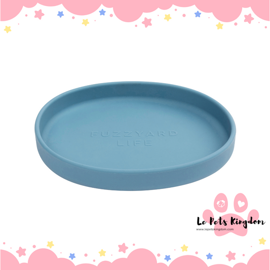 FuzzYard Life Silicone Dish Cat Bowl (French Blue)