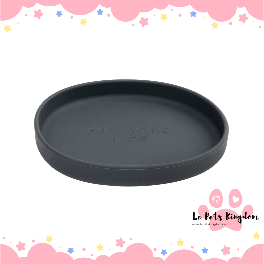 FuzzYard Life Silicone Dish Cat Bowl (Slate Grey)
