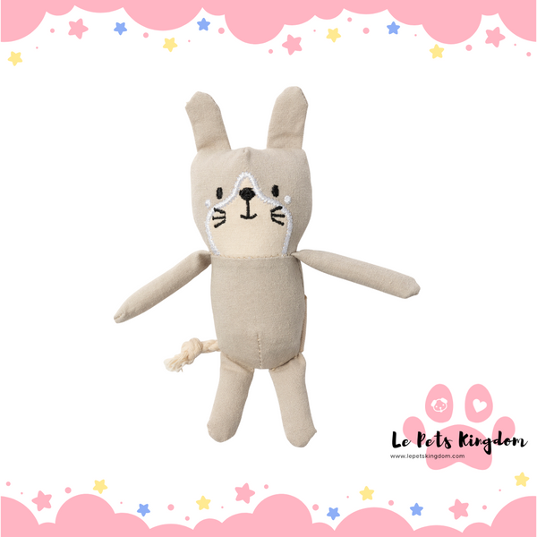 FuzzYard Life Cotton Cat Plush Cat Toy (Sandstone)