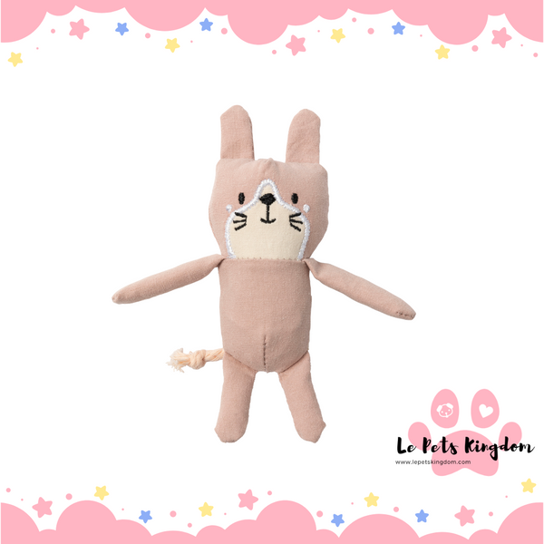 FuzzYard Life Cotton Cat Plush Cat Toy (Soft Blush)