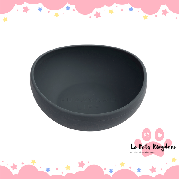FuzzYard Life Silicone Dog Bowl (Slate Grey)