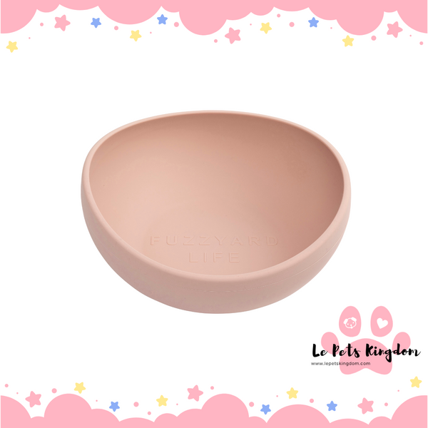 FuzzYard Life Silicone Dog Bowl (Soft Blush)