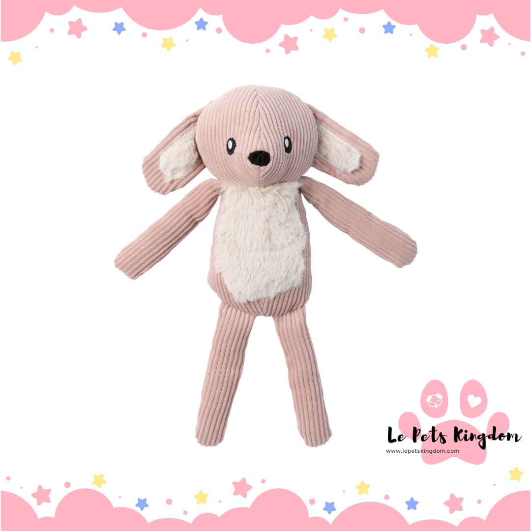 FuzzYard Life Soft Blush Bunny Plush Dog Toy