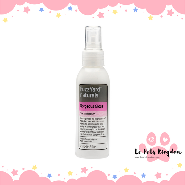 FuzzYard Gorgeous Gloss Coat Shine For Dogs 125ml
